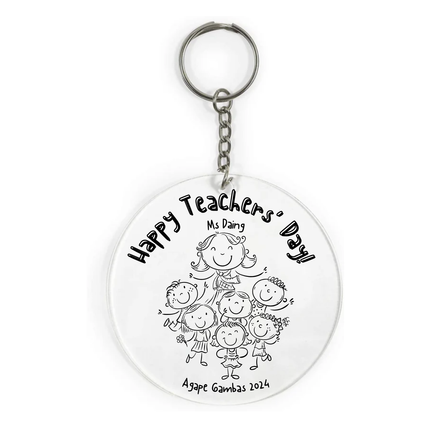 Acrylic Teachers' Day Keychain