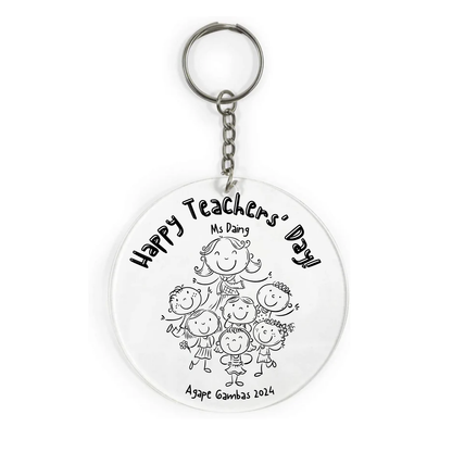 Acrylic Teachers' Day Keychain