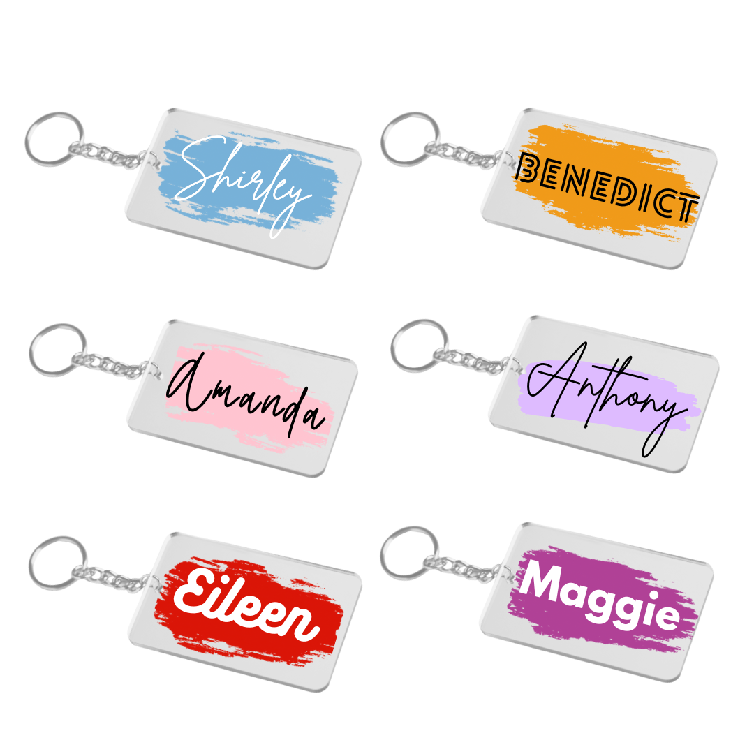 Acrylic Name Keychain