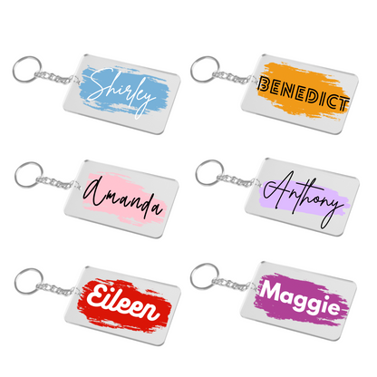 Acrylic Name Keychain