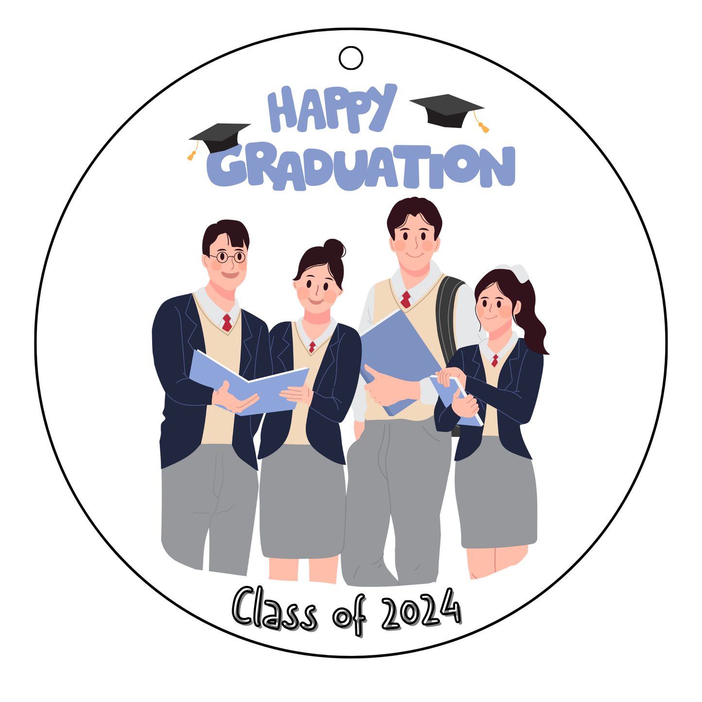 Acrylic Graduation Keychain