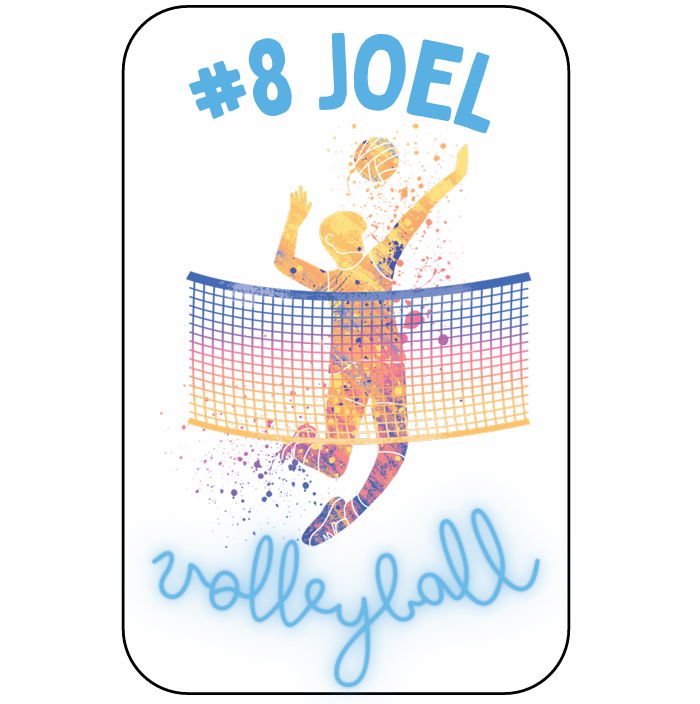 Acrylic Sports Keychain - Volleyball (Dig & Spike)