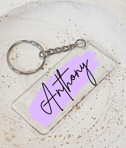 Acrylic Name Keychain