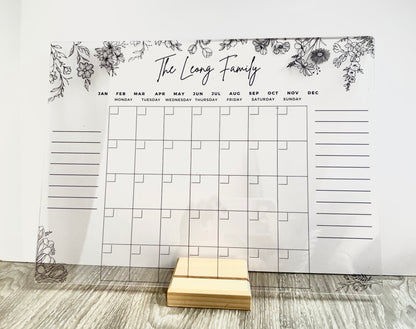 Acrylic Planner - Botanica