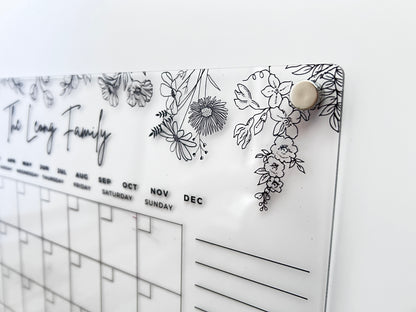 Acrylic Planner - Botanica