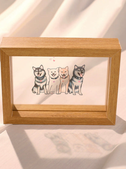 Illustrated Wooden Frame