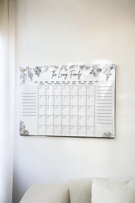 Acrylic Planner - Botanica