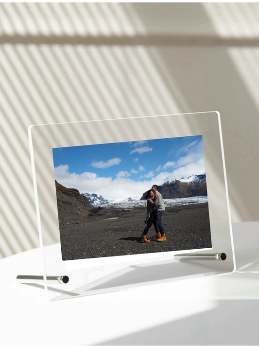 Frameless Acrylic Photo Board on standoff screws